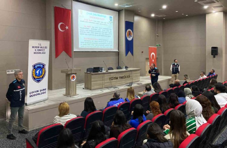 Mersin polisinden akademisyenler ve üniversite öğrencilerine bilgilendirme