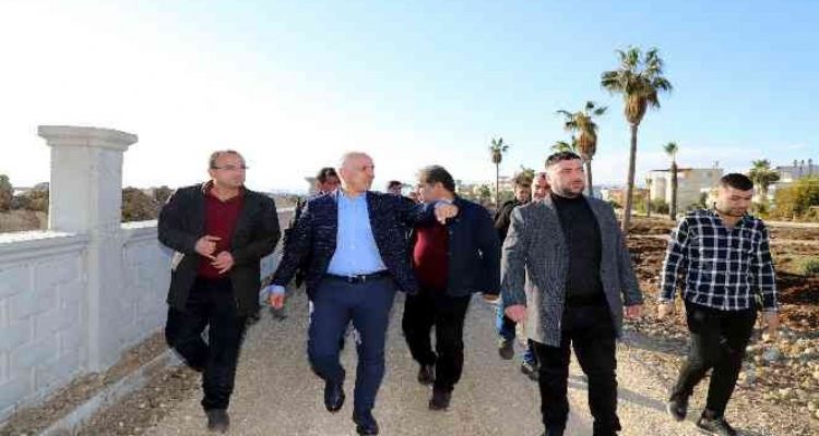 Karaduvar sahili yenileniyor