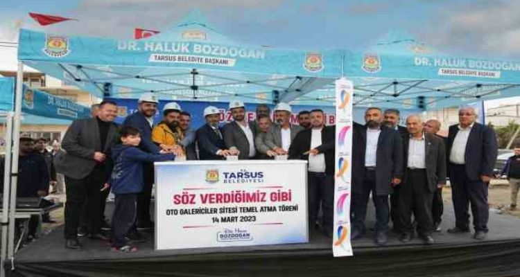 Tarsus'ta Oto Galericiler Sitesinin temelini atıldı