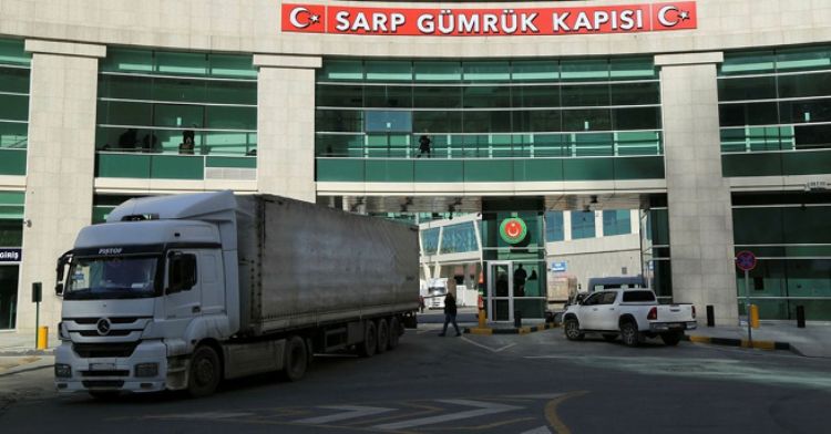  Sarp Sınır Kapısı 1.309 tır geçişiyle rekor kırdı  