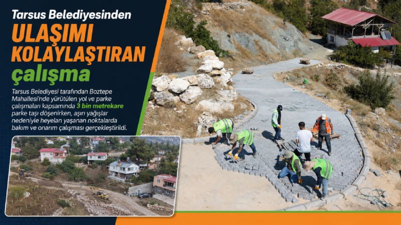 Tarsus Belediyesinden ulaşımı kolaylaştıran çalışma