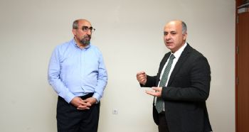 REKTÖR PROF. DR. ÇAMSARI GENÇ GİRİŞİMCİLERİ ZİYARET ETTİ
