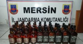 MERSİN'DE KAÇAK İÇKİ OPERASYONU