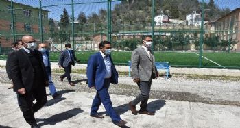 Demir, Çamlıyayla'daki spor tesislerinde incelemelerde bulundu