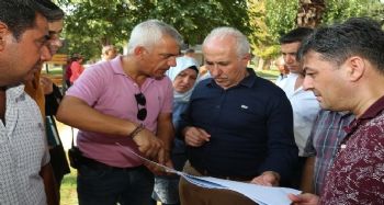 Başkan Gültak, Huzurkent'te incelemelerde bulundu