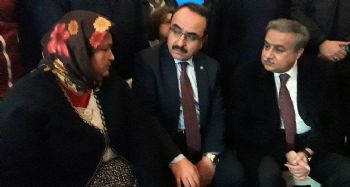 Özkaldı, Mersin'de heyelan mağduru aileye taziyede bulundu