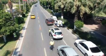 Mersin'de kural ihlali yapan araç sürücülerine ceza yağdı