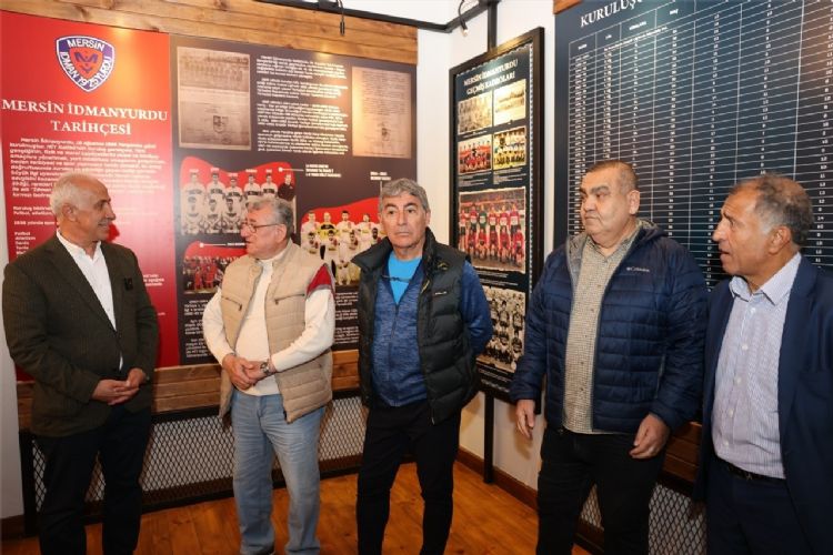 Mersin İdman Yurdu’nun efsaneleri İz Bırakanlar Müzesini gezdi