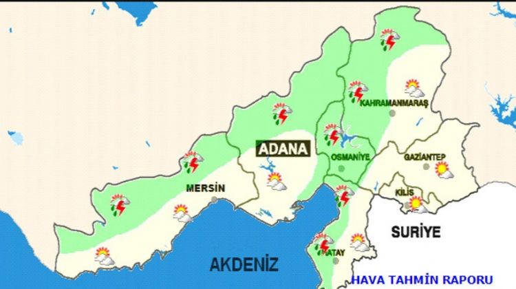Doğu Akdeniz için ‘gök gürültülü sağanak’ uyarısı