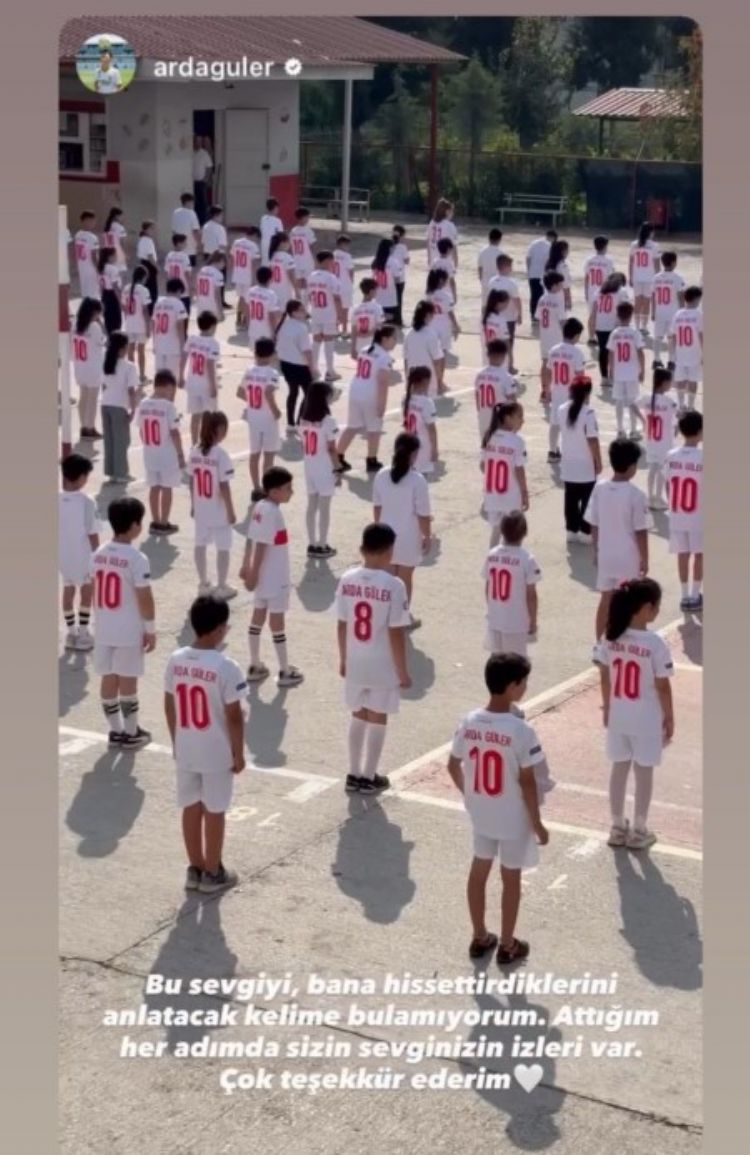 Yüzlerce öğrencinin "10 numara" davetine Arda Güler’den cevap geldi