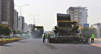 2. Çevre Yolunda sıcak asfalt çalışması başladı