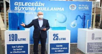 Başkan Gültak'tan çağrı: “Suyumuza sahip çıkalım, su israfından kaçınalım”
