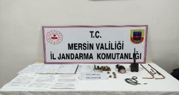 Mersin'de kaçak kazı yaparken suçüstü yakalandılar