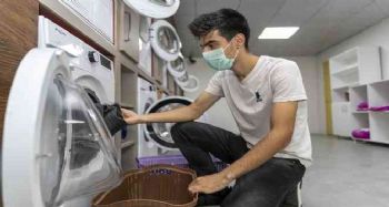 Mersin'de ‘Çamaşır Kafe' üniversitelilerin akınına uğruyor