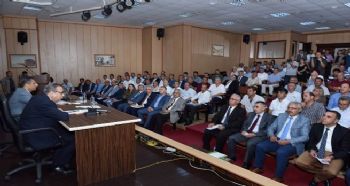 VALİ SU, MUHTARLARLA BULUŞTU