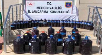 Mersin'de 200 litre sahte içki ele geçirildi