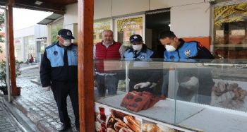 Erdemli'de fırın ve bakkallarda ambalajlı ekmek denetimi