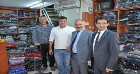 VERGİ DAİRESİ VE ESOB BAŞKANLARI ESNAFI ZİYARET ETTİ