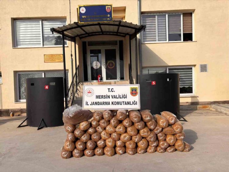 Mersin’de 335 kilo kaçak tütün ele geçirildi