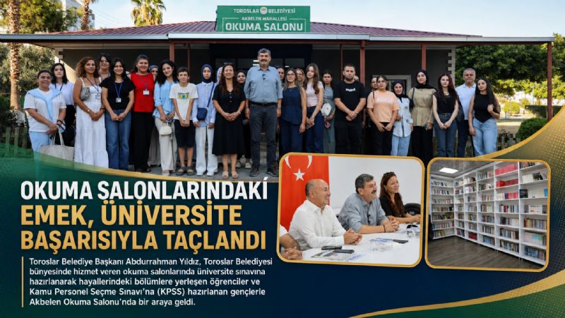 OKUMA SALONLARINDAKİ EMEK, ÜNİVERSİTE BAŞARISIYLA TAÇLANDI