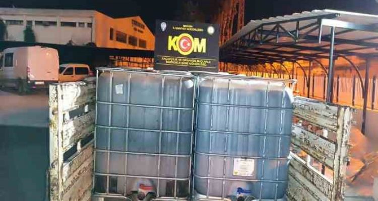 Mersin'de 5 bin 450 litre kaçak akaryakıt ele geçirildi