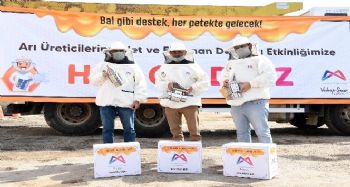 Mersin Büyükşehir Belediyesinden arıcılara ekipman desteği