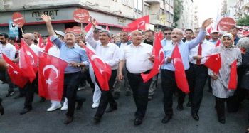 MERSİN’DE 15 TEMMUZ YÜRÜYÜŞÜ