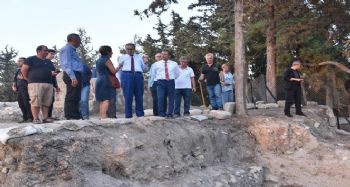 VALİ SU, TARİHİ YERLERDE İNCELEMELERDE BULUNDU