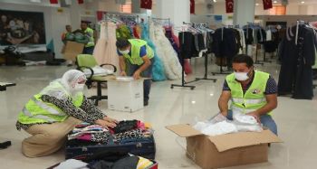 Toroslar Belediyesinden yangın bölgesine yardım tırı ve ekipman desteği