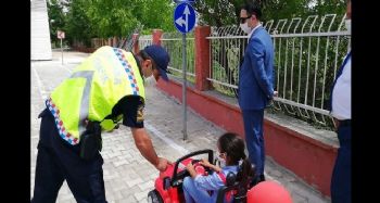 Mersin'de çocuklara trafik eğitimi