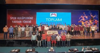 Mersin Büyükşehir Belediyesi 160 amatör spor kulübüne 860 bin TL nakdi yardım yaptı