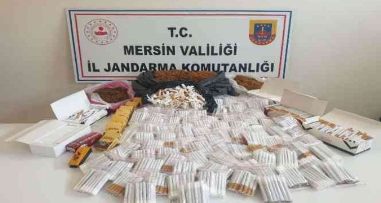 Mersin'de kaçak sigara operasyonu: 2 gözaltı