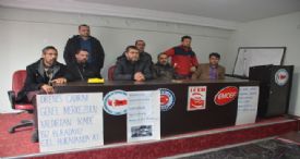 İŞTEN ATILAN CAM İŞÇİLERİ KENDİ SENDİKA BİNALARINI İŞGAL ETTİ 