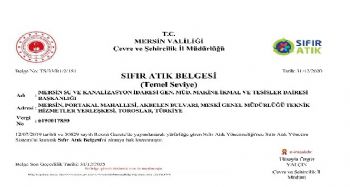 MESKİ atık yönetimini ‘sıfır atık belgesi’ ile taçlandırdı