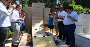 SPOR EMEKÇİLERİ MEZARI BAŞINDA ANILDI