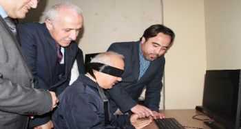 Mersin'de ‘Görme Engellilere Yönelik Bilgisayar Kullanımı Meslek Eğitim Kursu’ projesi açılış töreni