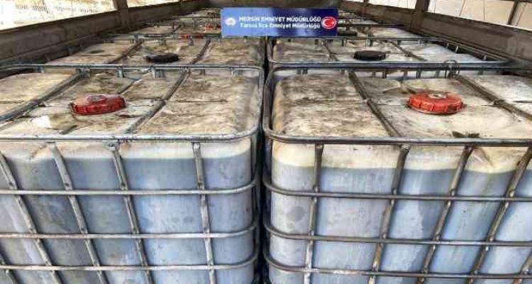 Mersin'de 12 ton kaçak akaryakıt ele geçirildi