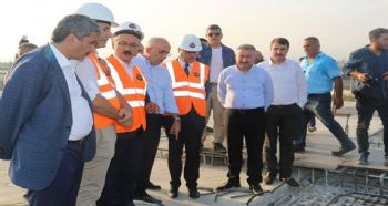 BAKAN ELVAN, LİMAN-HAL KAVŞAĞINDAKİ ÇALIŞMALARI İNCELEDİ