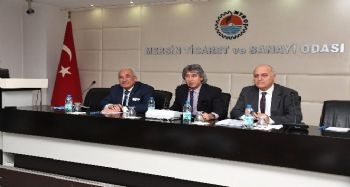 Kocamaz, Mersin iş dünyasına projelerini anlattı