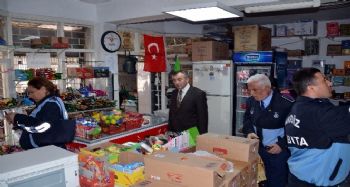 Akdeniz Zabıtasından kantinlerde ‘şırınga çikolata' denetimi