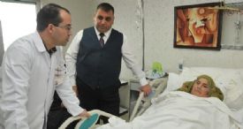 BAŞKAN CAN ANNESİNİN BAŞUCUNDAN AYRILMIYOR