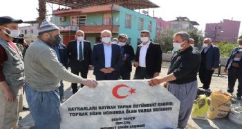 Mersin'de şehidin adını taşıyan kaide yenilendi