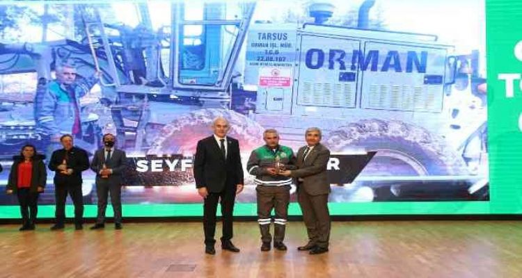 Mersin Orman Bölge Müdürlüğüne 3 dalda ‘başarı ödülü’