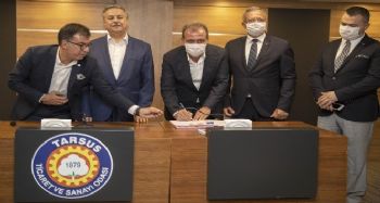Seçer, Tarsus OSB'deki incelemelere katıldı