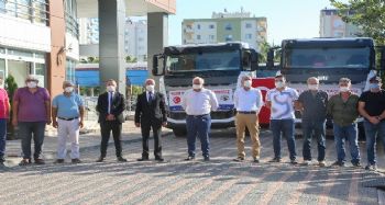 Erdemli Belediyesi, araç filosuna 5 yerli üretim kamyon ekledi