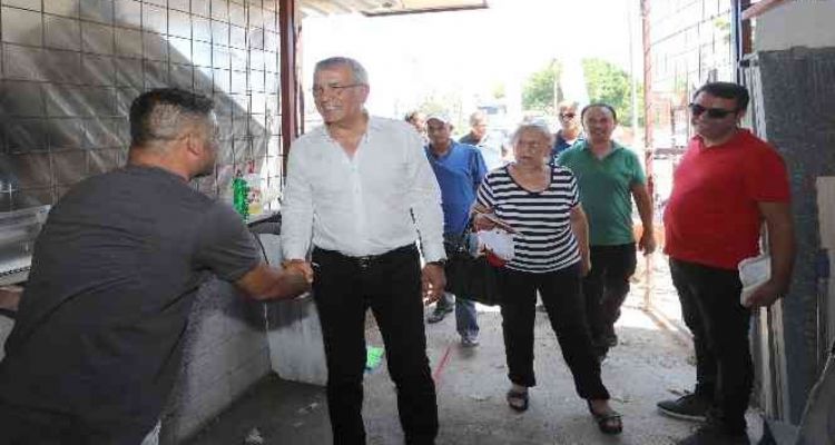 Başkan Tarhan Davultepe esnafı ile buluştu