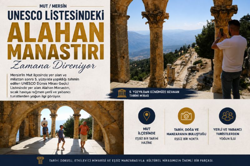 UNESCO listesindeki Alahan Manastırı zamana direniyor