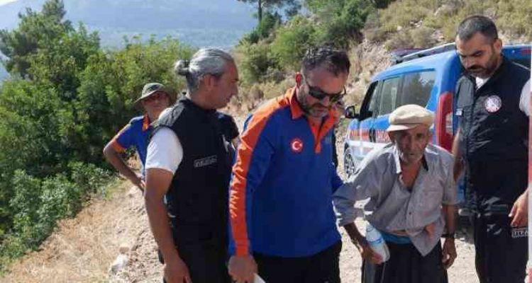 Mersin'de kayıp yaşlı adam 30 saat sonra bulundu