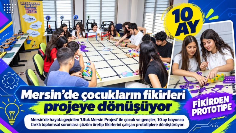 Mersin’de çocukların fikirleri projeye dönüşüyor