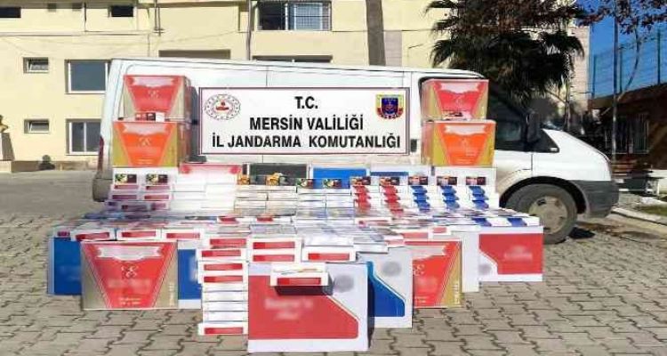 Mersin'de 170 bin adet kaçak sigara ele geçirildi